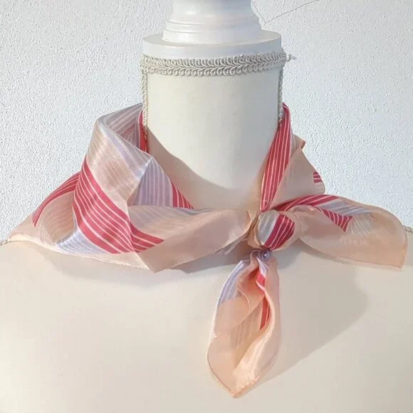 Saltwater Taffy Scarf Red and Blue Stripes - Picture 2 of 3